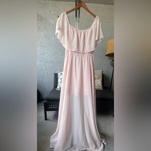 Baltic Born Pink Off The Shoulder Dress XL